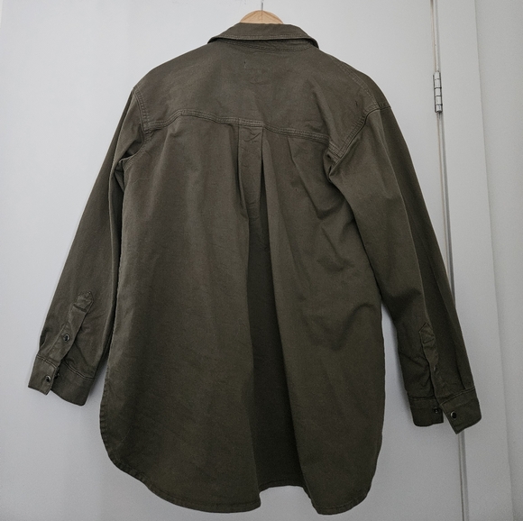 Anine Bing Green Sloan Denim Shirt, XS - Picture 2 of 3
